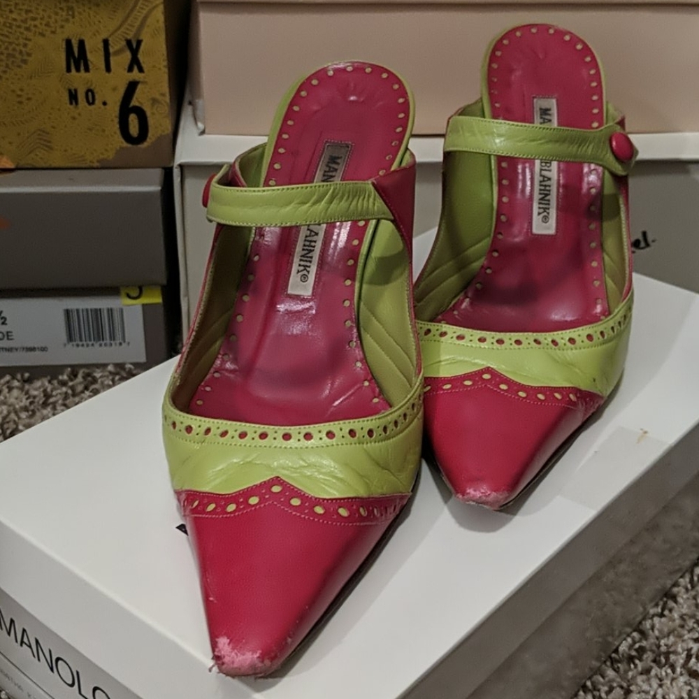 Manolo Blahnik Summer Kitten Heel